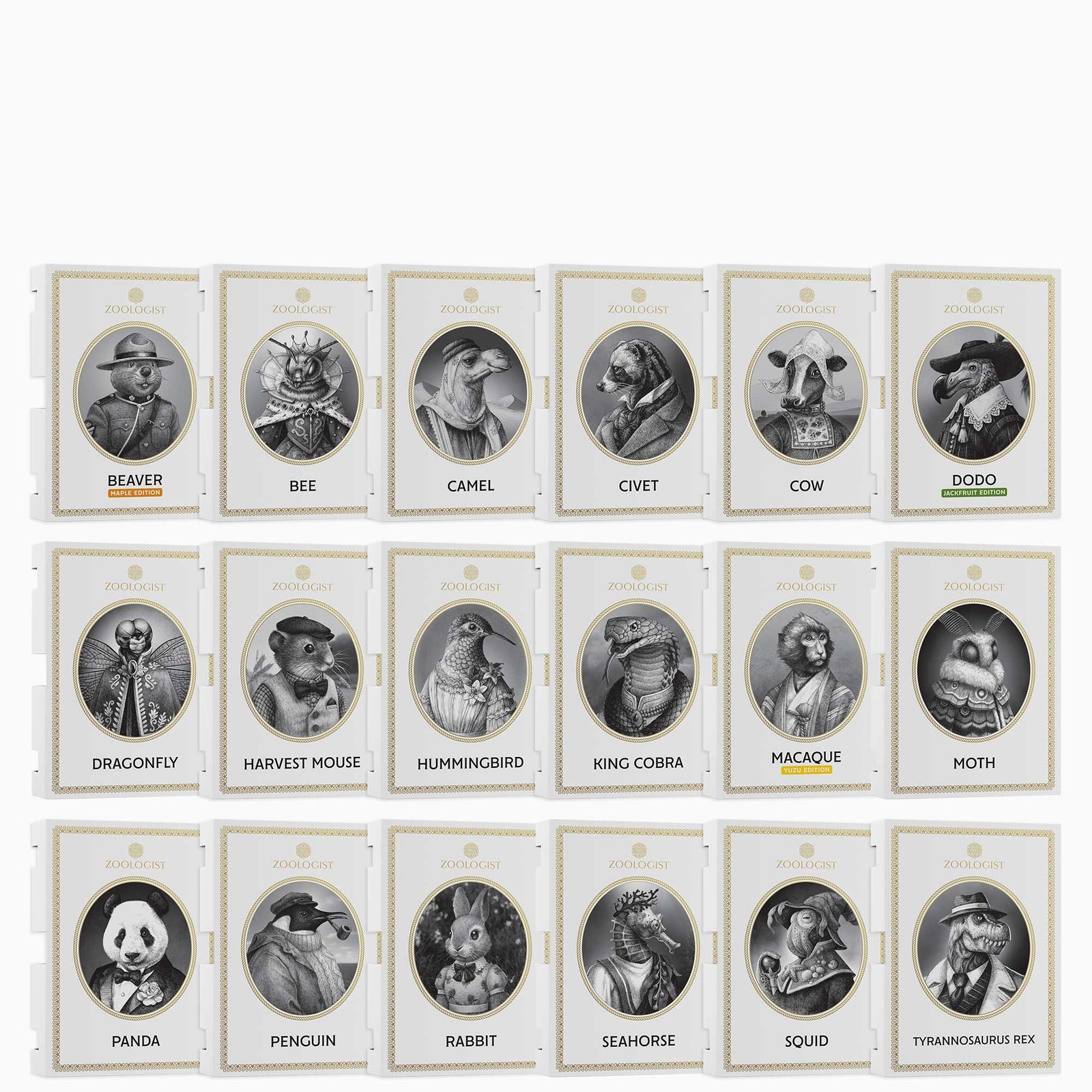 Zoologist Perfumes "Greatest Hits" Sample Set 2025 Q2 (18 Samples)