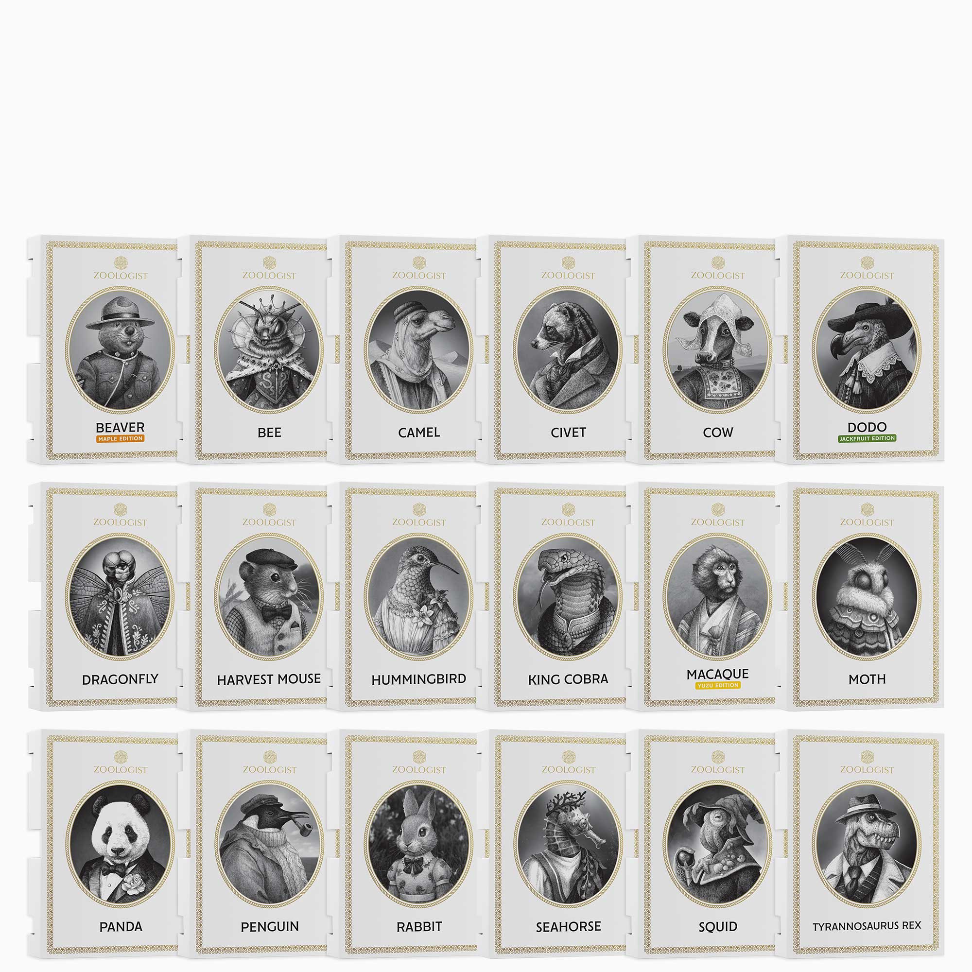 Zoologist Perfumes "Greatest Hits" Sample Set 2025 Q2 (18 Samples)
