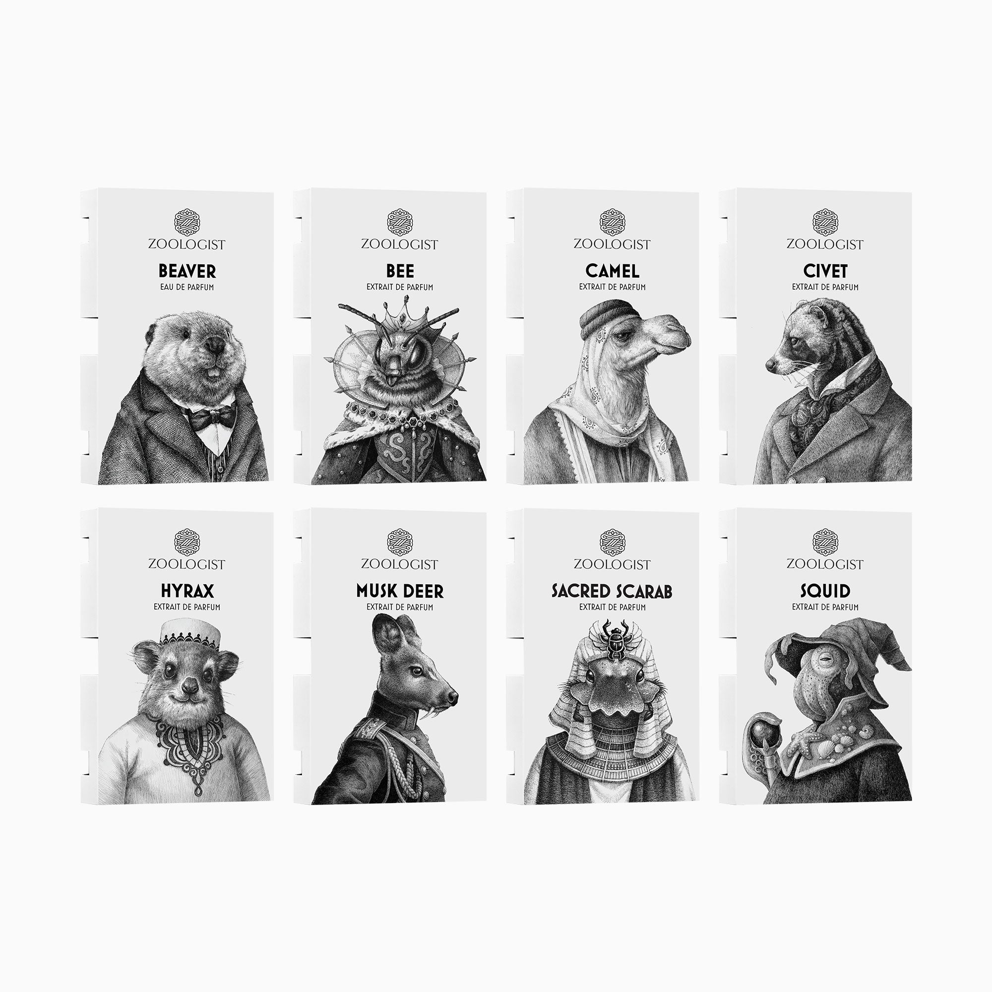 Zoologist Perfumes "Animalics" Sample Set 2022 (8 Samples)